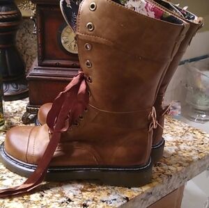 Women Shoes Lace Up Boots